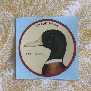 Duck Head Circle Sticker
